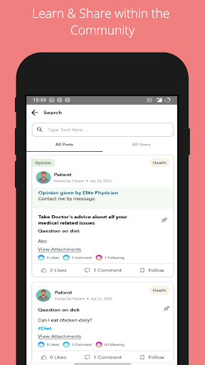 Android application Arfa Community screenshort