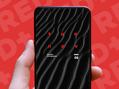 Red+ : Widget for kwgt Capture d'écran