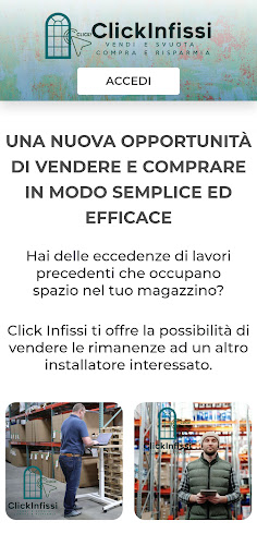 Android application Click Infissi screenshort