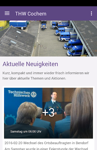 Android application THW Ortsverband Cochem screenshort