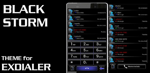 THEME BLACK STORM FOR EXDIALER