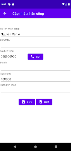 Orion - chấm công công trình Screen 3