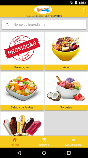 Android application Saboroso Açaí e Sorveteria screenshort