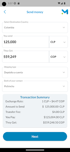 ControlMoney Demo Screen 3