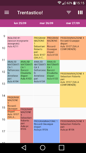 Trentastico! - Orari UniTN Screen 2