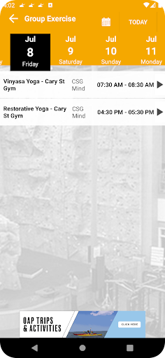 VCU Recreation & Well-Being Screen 3