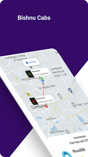 Android application Bishnu Cabs screenshort