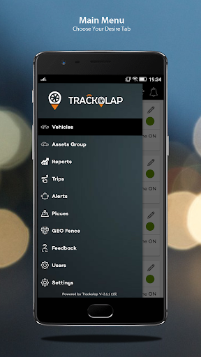 Android application TrackOlap - Fleet Management screenshort