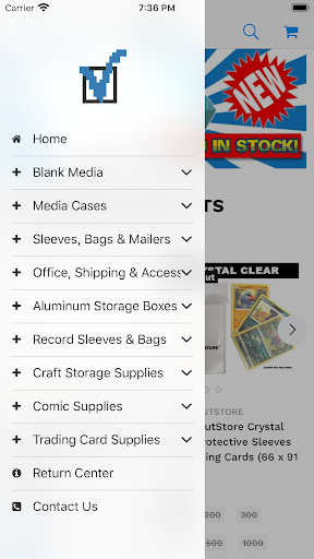 CheckOutStore Screen 2