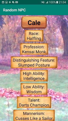 Random NPC Generator Screen 3
