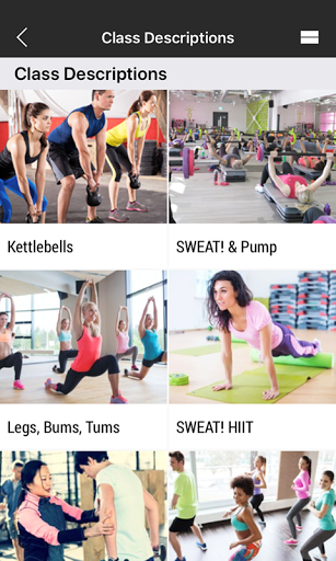 SWEAT! Gyms Screen 2
