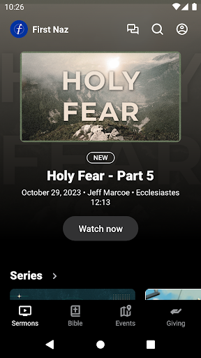 Android application Amarillo First Nazarene Church screenshort