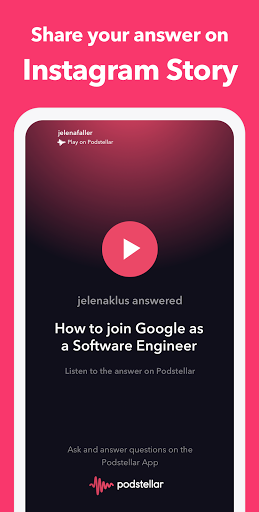 Podstellar - Ask and Answer Portal audio answers