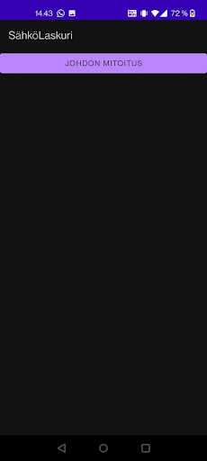 Android application SähköLaskuri screenshort