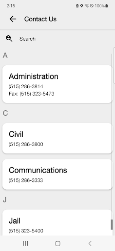 Polk County Sheriffs IA Screen 2
