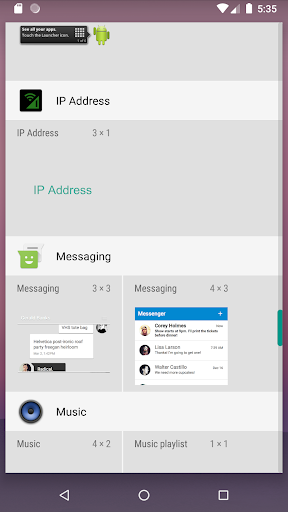 Android application IpAddressAppWidget screenshort