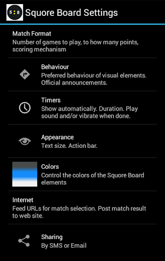 Screenshot of Squore Squash Ref Tool