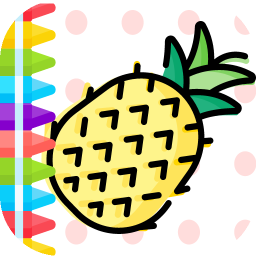 Colorful Fruits: Draw & Color  Icon