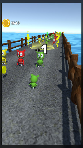 Android application Colorful Bear Runner screenshort