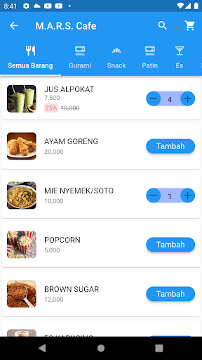 Android application M Toko screenshort