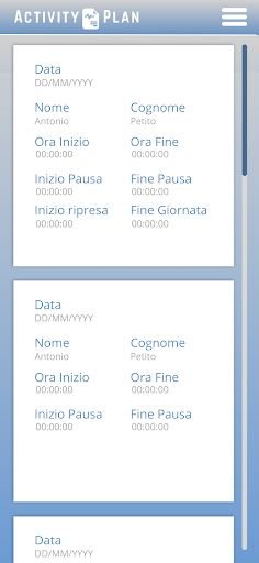 ActivityPlan Screen 3