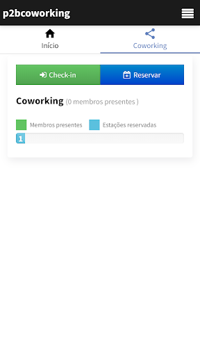 Android application P2B COWORKING screenshort