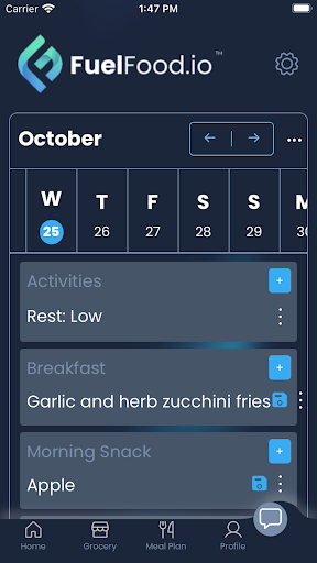 Android application FuelFood.io: Meal Planner screenshort