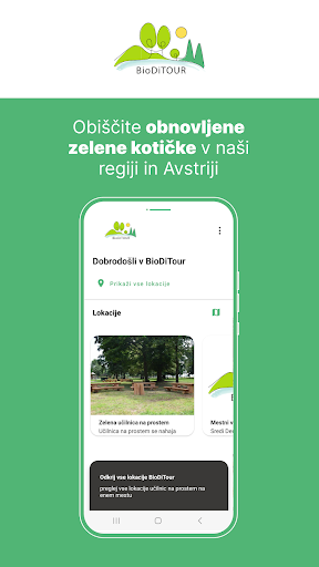Android application BioDiTour screenshort