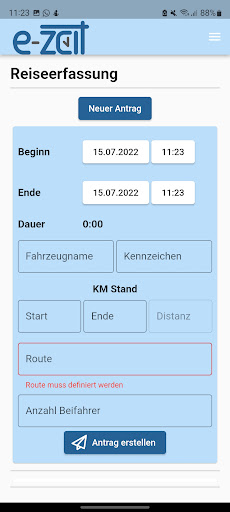 e-zeit Screen 3
