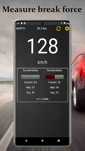 Speedometer and G-Force meter Screen 2