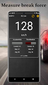 Captura de Pantalla 2 Speedometer and G-Force meter android