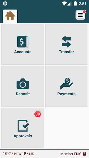 1st Capital Bank Biz Screen 3