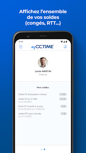 myOCTIME Screen 2