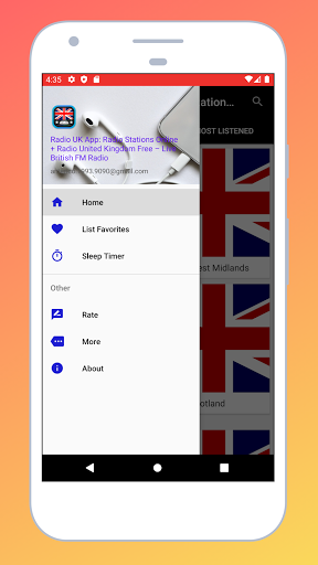 Radio UK + UK Radio Stations Screen 2