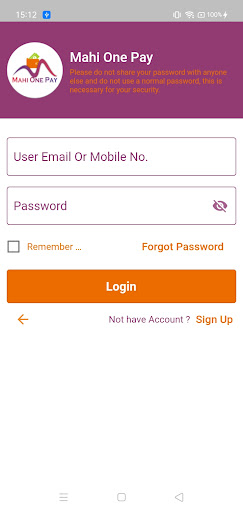 Mahi One Pay Screen 2