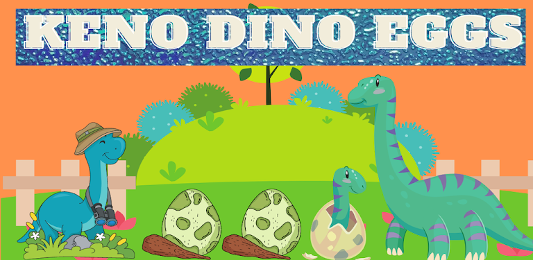 #4. Keno Dino Eggs - Vegas Keno 8X (Android) By: Mobi Apps & Games
