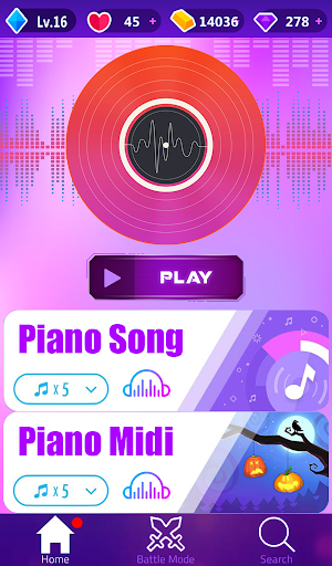 Android application Milana Hametova Piano Game screenshort