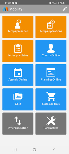 Android application Mobility TACT screenshort