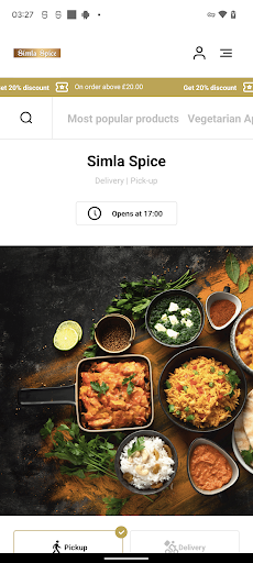 Android application Simla Spice screenshort