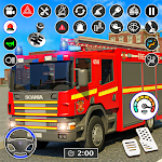 Cover Image of Download City Rescue Fire Truck Games  APK