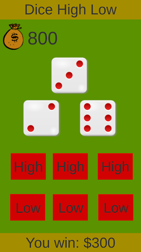 Dice High Low