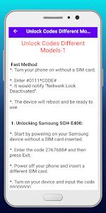 Any Samsung Unlock Code Guide Unknown