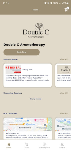 Android application Double C screenshort
