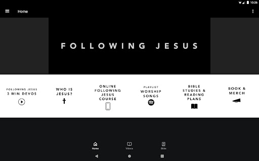 Screenshot of Following Jesus