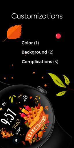 Thanksgiving Season  - Wear OS screenshot 3