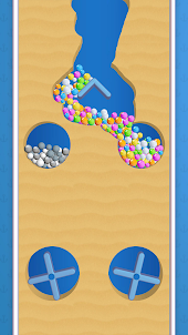 Ball Fall: Dig Sand & Catch It