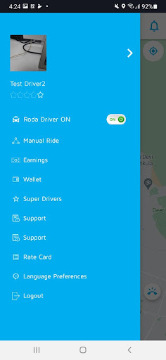 RODA Driver Screen 3