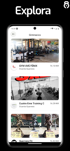 Olympia Fitness App Screen 3
