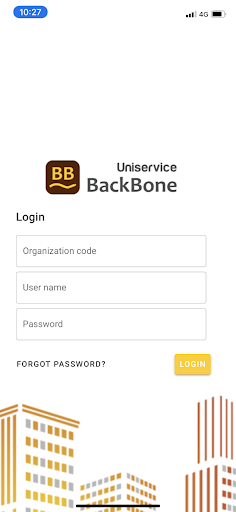 Android application Uniservice Backbone screenshort