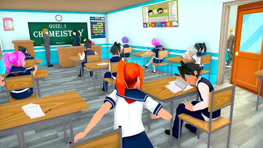 Anime School Girl 3D Life Game